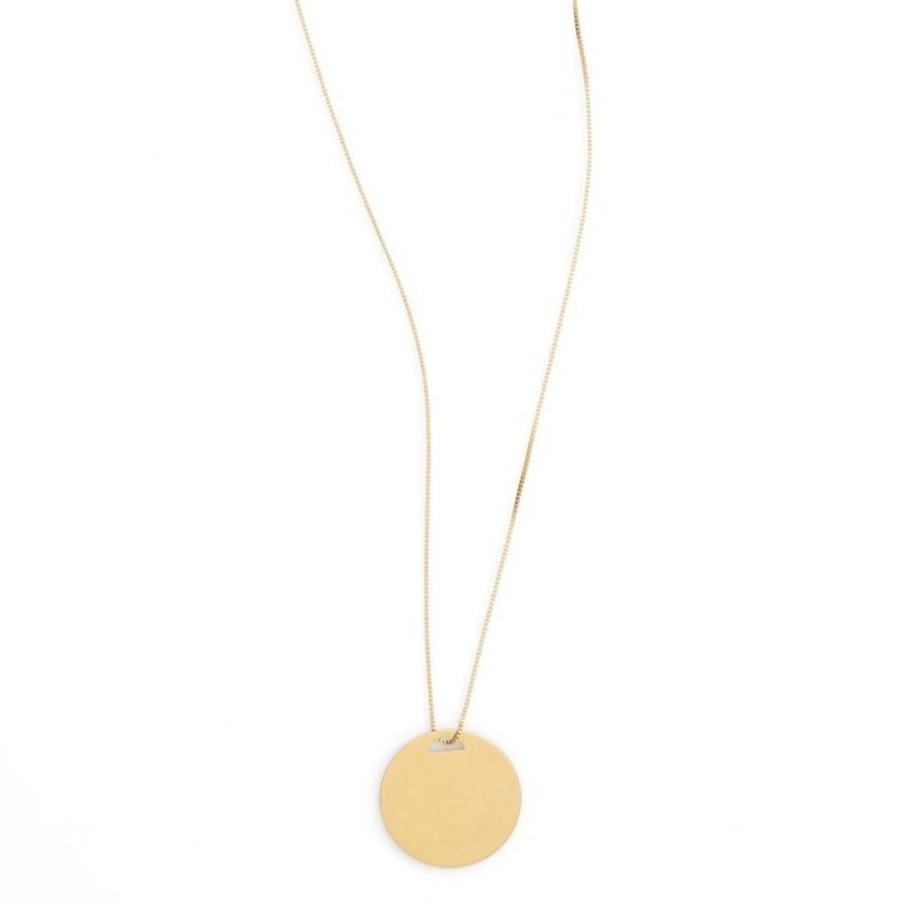 NWOT Madewell Circle Pendant Necklace